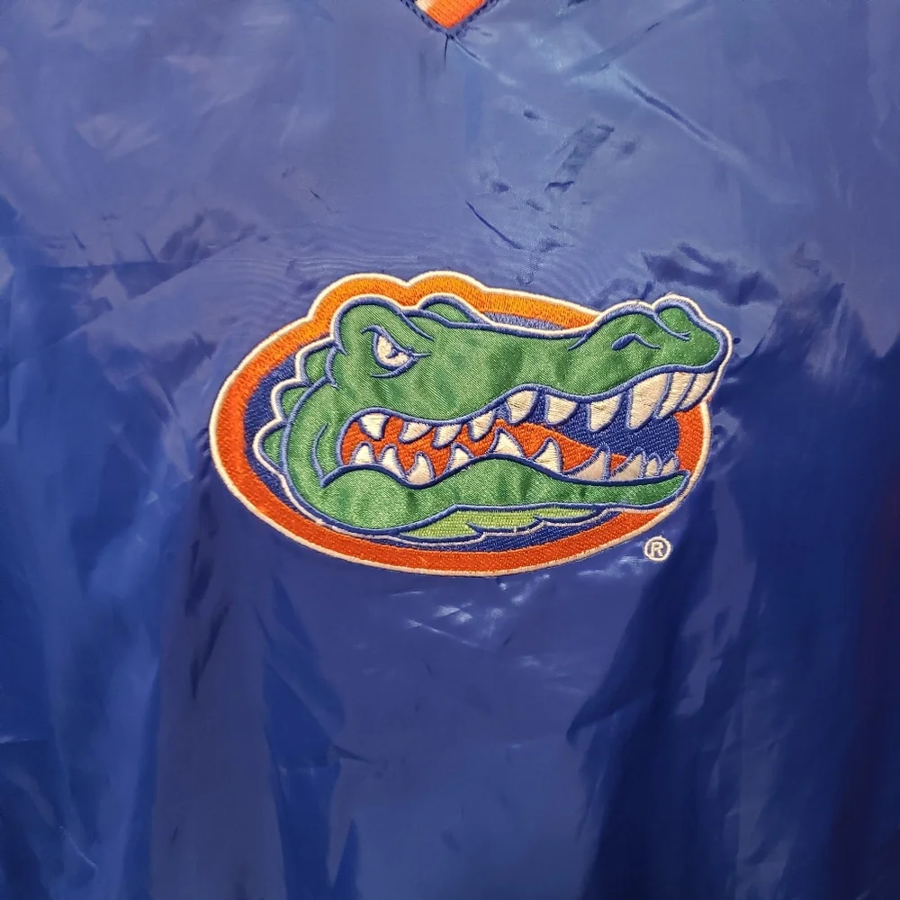 Florida Gators Vintage Wind Rain Track Jacket‎ Pullover Coat Blue Size Medium